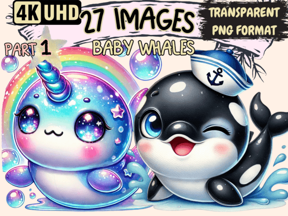 Download Baby Whales Clipart P1 - Whales Collection