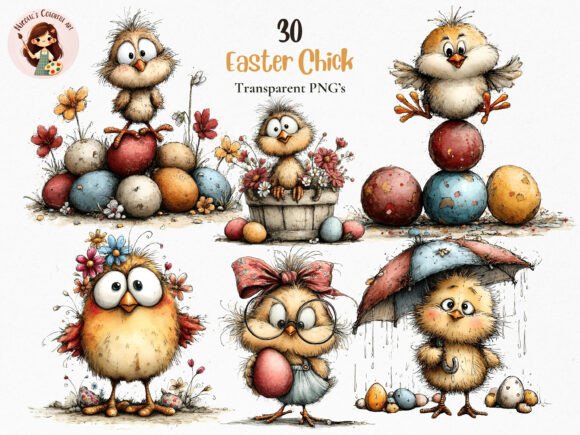 Download Cute Easter Chick PNG Bundle - Chick Collection