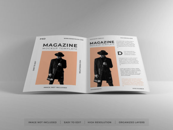 Download Realistic Magazine Paper Mockup Template - Premium Resources