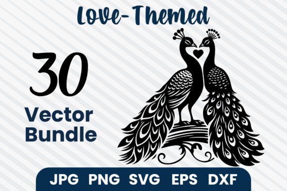 Download Peacock Couple Cuddling SVG Bundle - Cuddling Collection