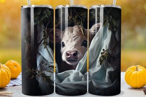 Download Cuddling Highland Calf Tumbler Wrap - Cuddling Collection