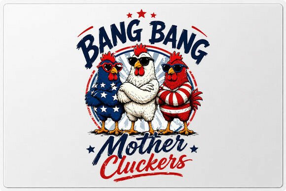 Download Funny Patriotic Chicken Trio PNG - Chick Collection