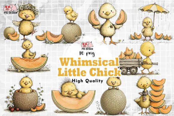 Download Whimsical Little Chick Pack PNG - Chick Collection