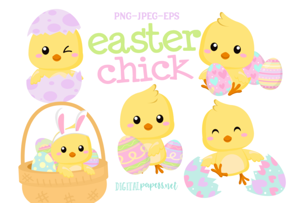 Download Easter Chick Clipart Set - Chick Collection