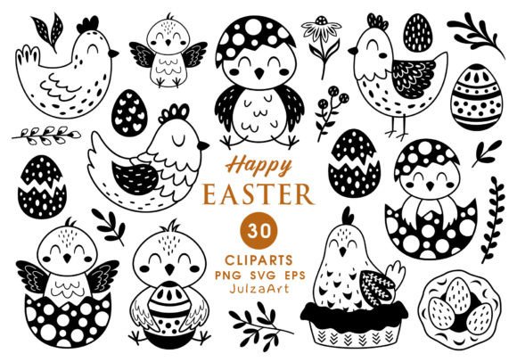 Download Black Easter Chick Clipart, Easter Svg - Chick Collection