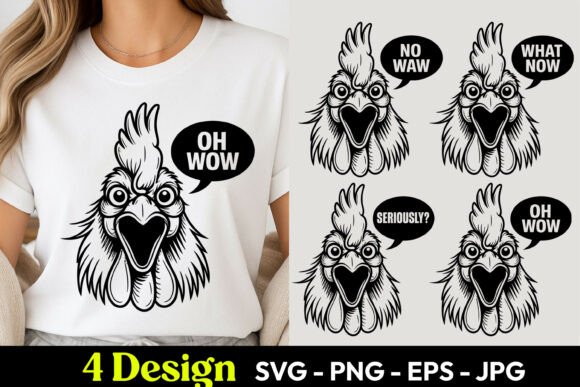 Download Chicken Wow Expression SVG PNG - Chick Collection
