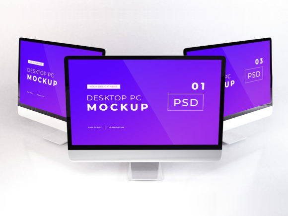 Download Realistic Apple IMac PC Mockup Photoshop - Premium Bundle