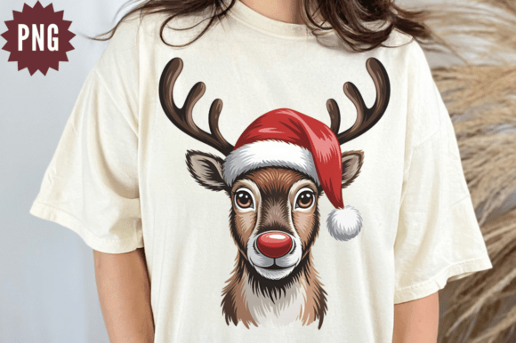Download Hand-painted Christmas Reindeer PNG - Painted Collection