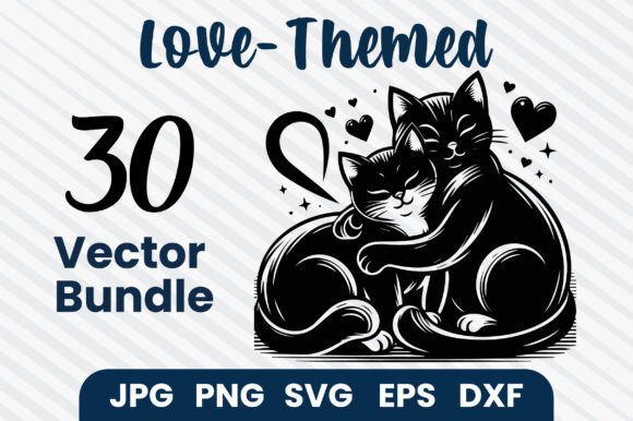 Download Cat Cuddling SVG Bundle - Cuddling Collection