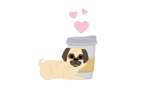 Download Dog Cuddling Coffee Cup - Cuddling Collection