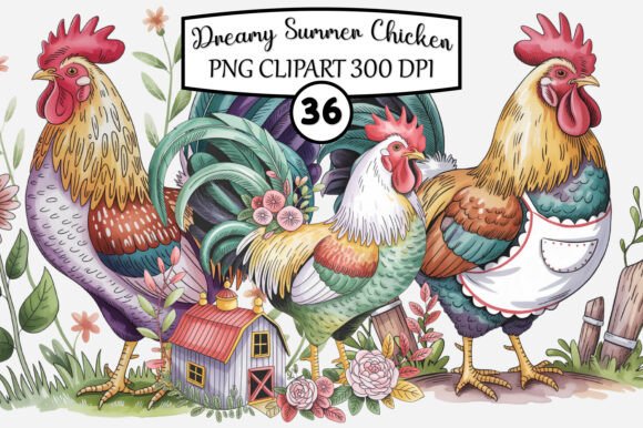 Download Dreamy Summer Chicken Barn Clipart - Chick Collection