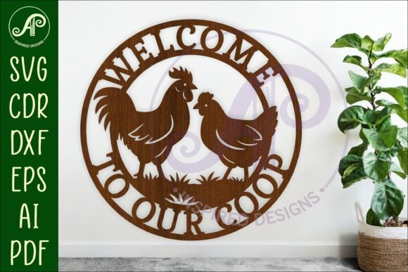 Download Welcome to Our Coop Chicken Wall Sign, - Chick Collection
